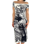 Just Cavalli Graffiti Dress (S)