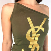 Vintage YSL One Shoulder Top (XS/S)
