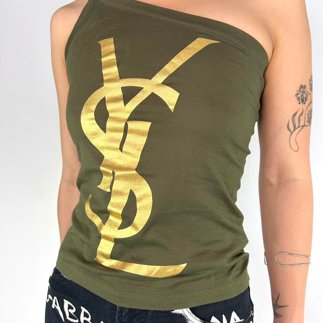 Vintage YSL One Shoulder Top (XS/S)