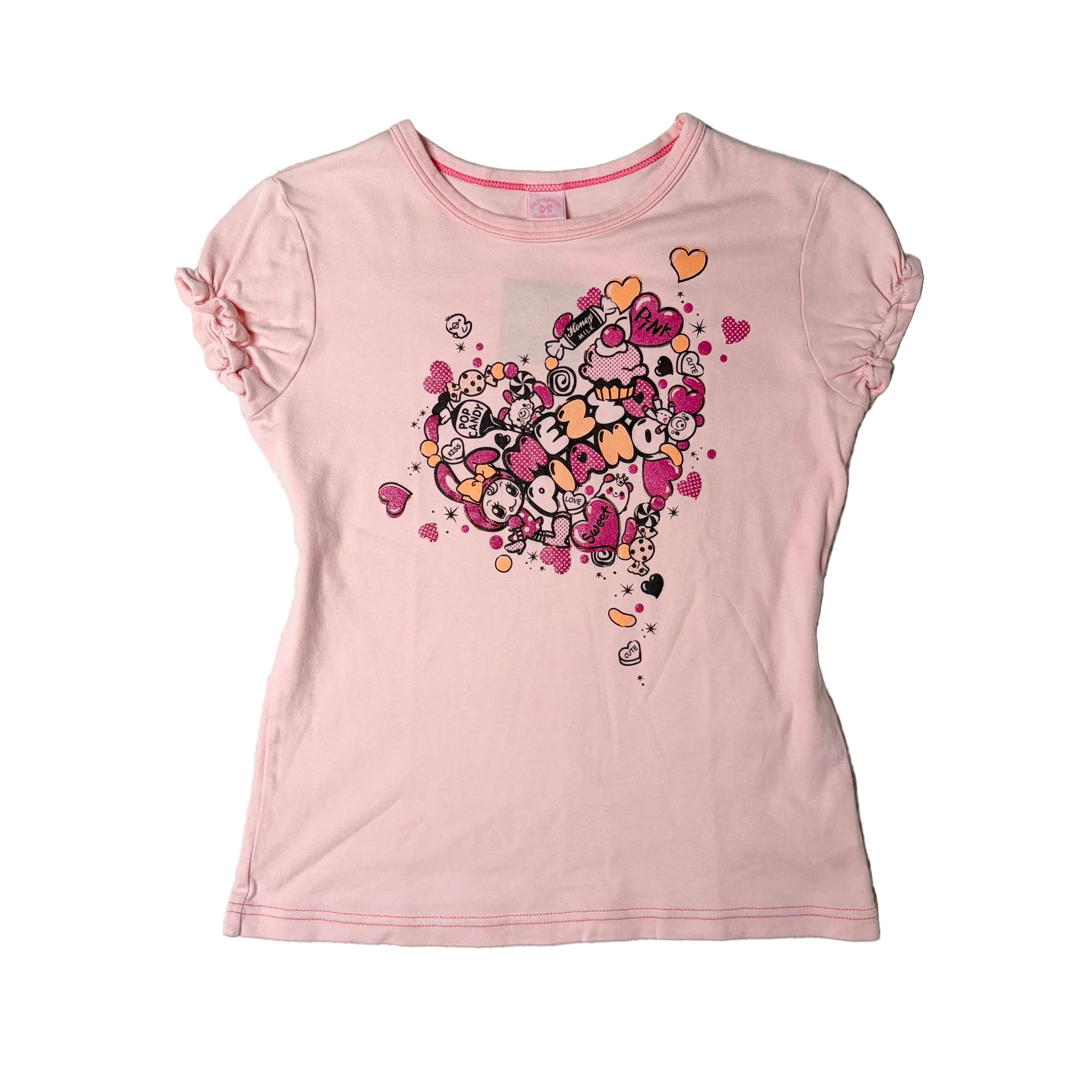 Mezzo Piano Puff Sleeve Graphic Tee (S)