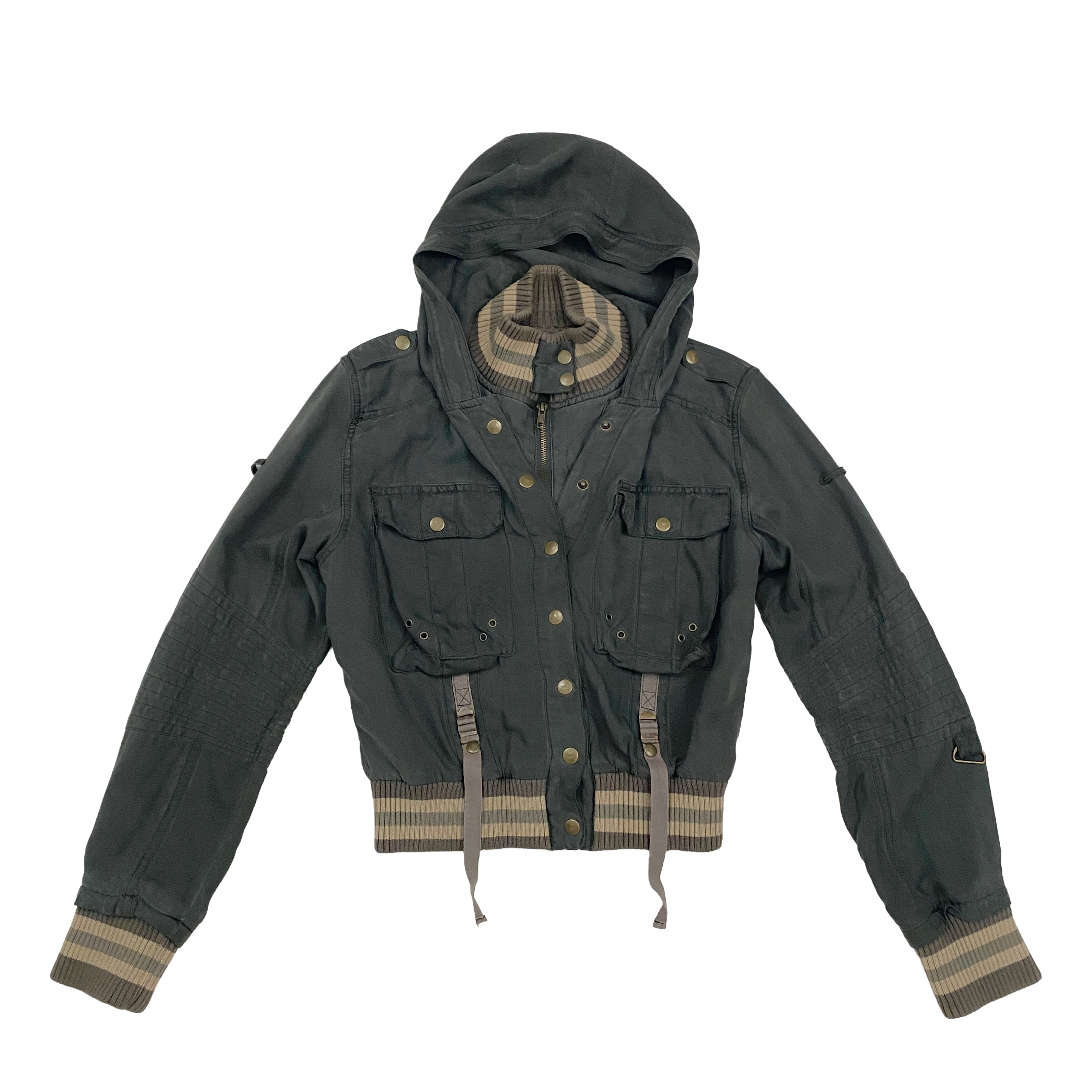 Da-Nang 2000s Hooded Utility Jacket (S)
