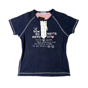 Pom Ponette Lace-Up Tee (M)