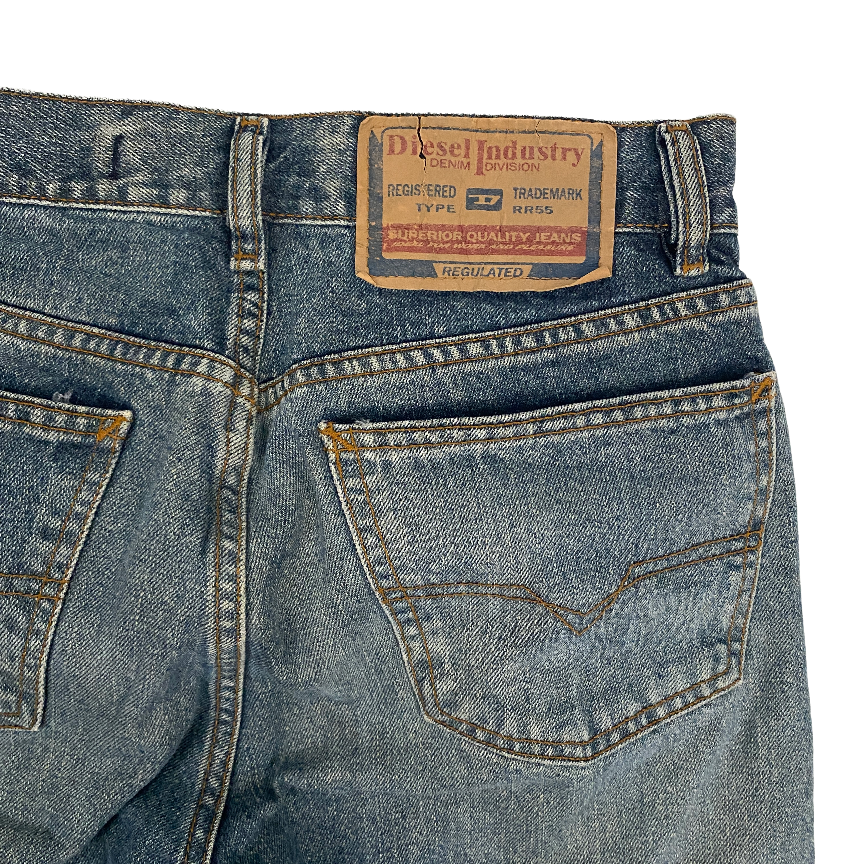 Diesel 2000s Mid-Rise Boot Cut Jeans (XS)