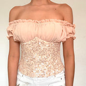 Euro Handmade Embellished Corset (S)