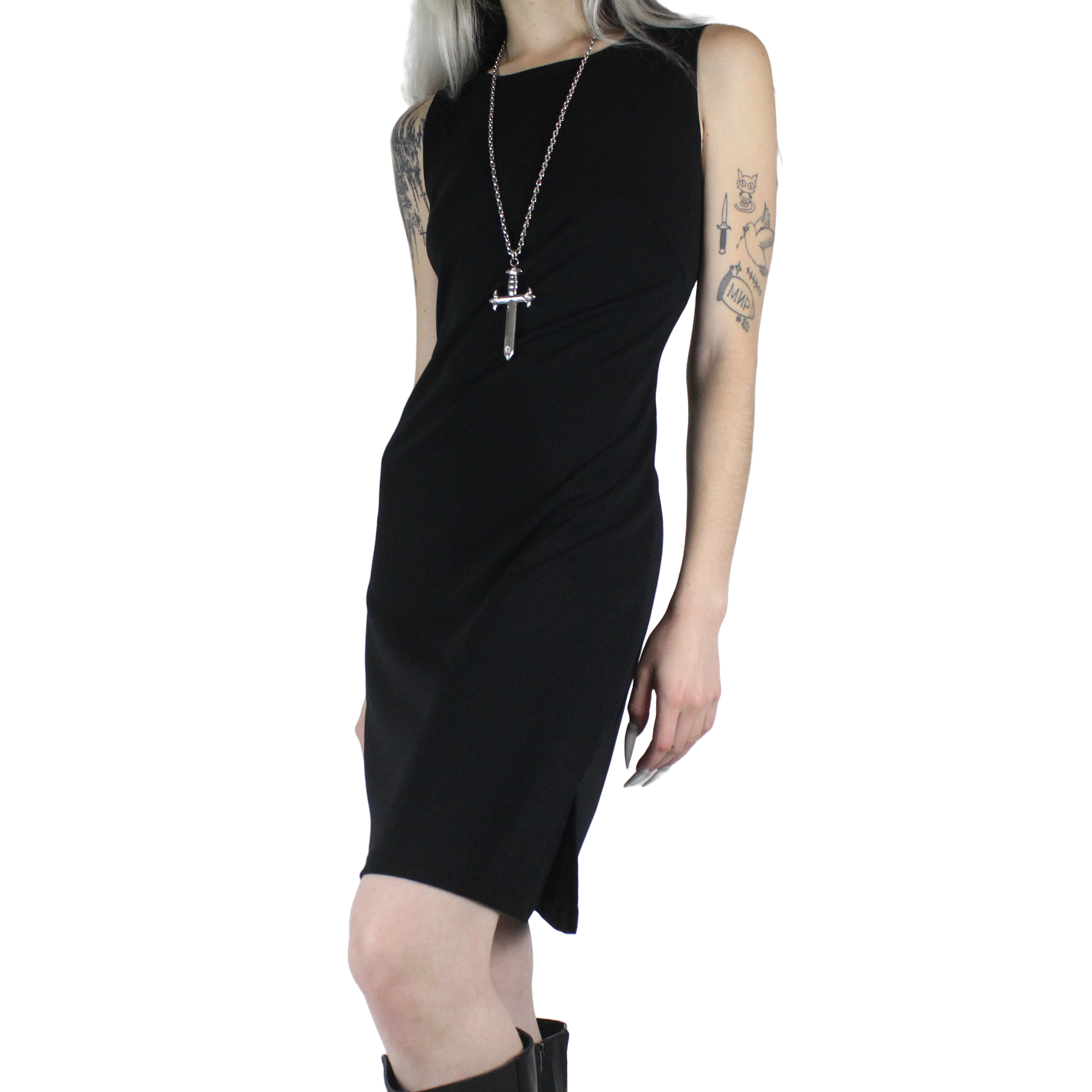 90s Noir Mini Dress (S/M)