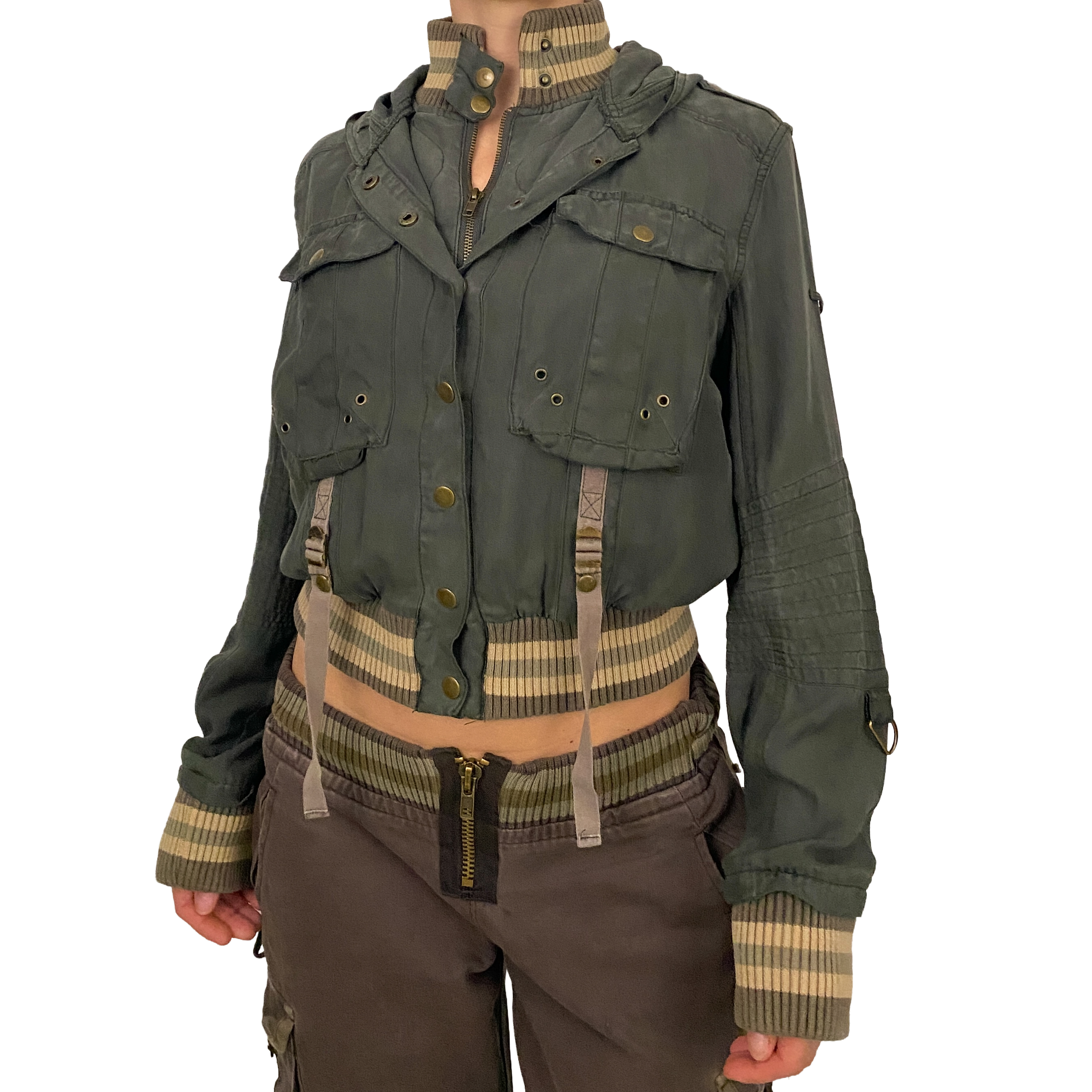 Da-Nang 2000s Hooded Utility Jacket (S)