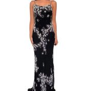 Deadstock Silk Beaded Maxi Dress (S/M)