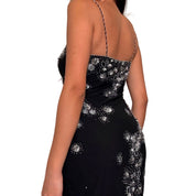 Deadstock Silk Beaded Maxi Dress (S/M)