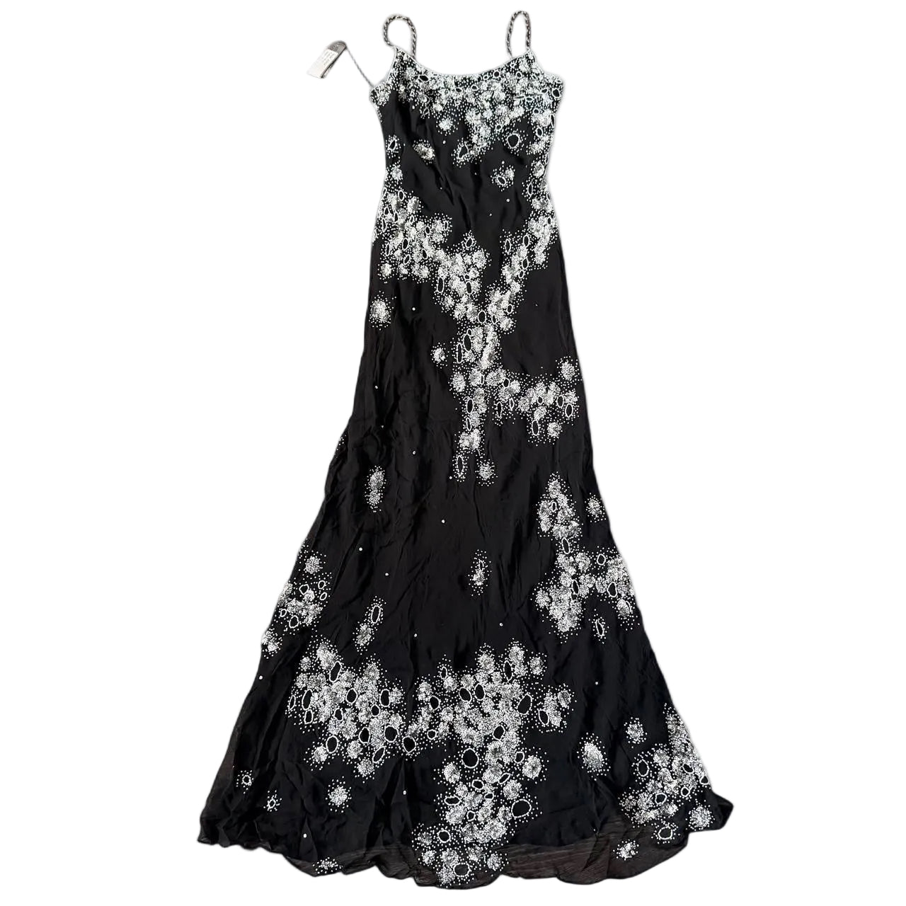 Deadstock Silk Beaded Maxi Dress (S/M)