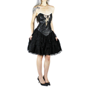 90s Leather Bustier Dress (S)