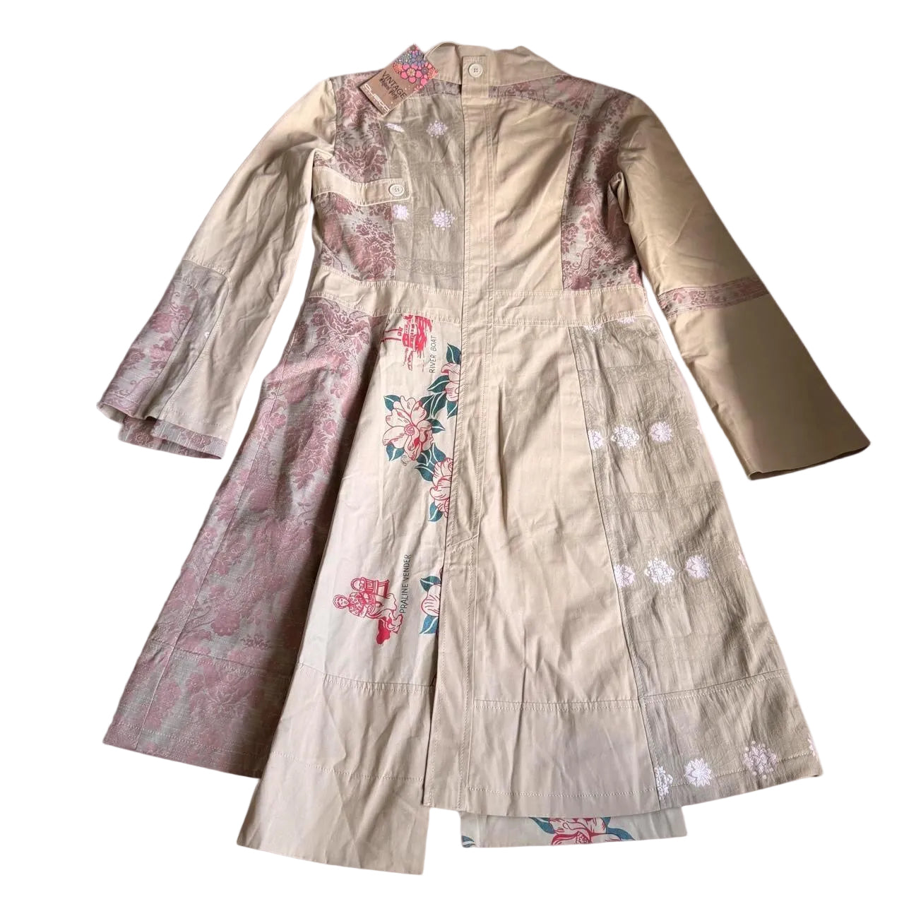 Deadstock Custo Barcelona Floral Trench Coat (L)