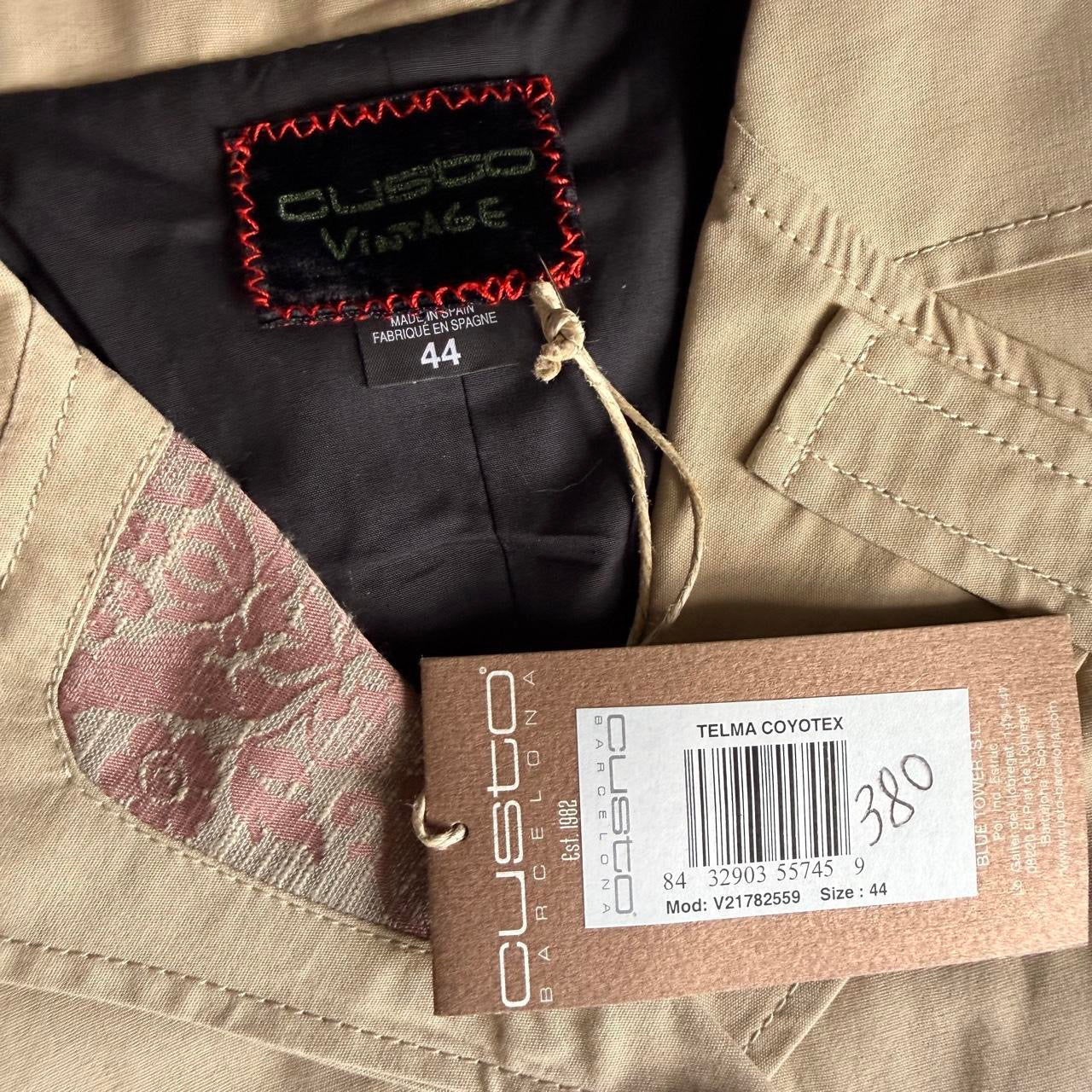 Deadstock Custo Barcelona Floral Trench Coat (L)