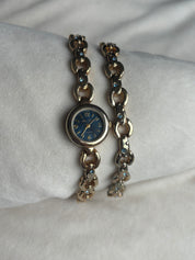 Y2K blue gem watch set