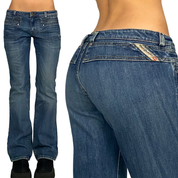 Diesel 2000s Low Rise Boot Cut Jeans (S)