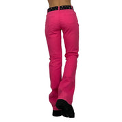 Pink Mid-Rise Jeans (S)