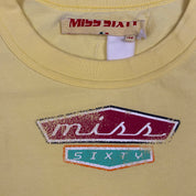Miss Sixty 2000s Yellow Logo Tee (M)