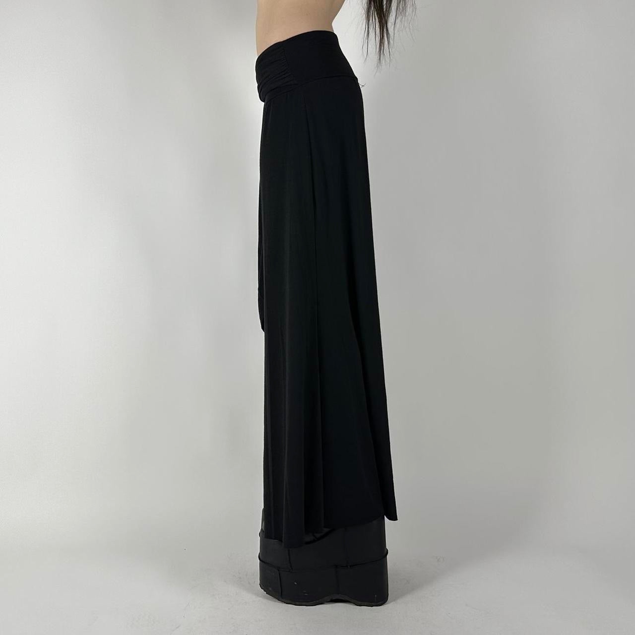 Y2K 00s Black Wide Leg Pants (S)