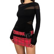 Black Subversive Mesh Top (M)