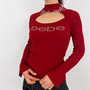 Bebe Rhinestone Sweater - Medium