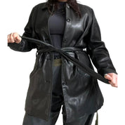 Vintage 90s Genuine Leather Jacket (L)