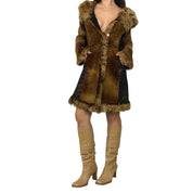 Faux Fur & Leather Jacket (M)