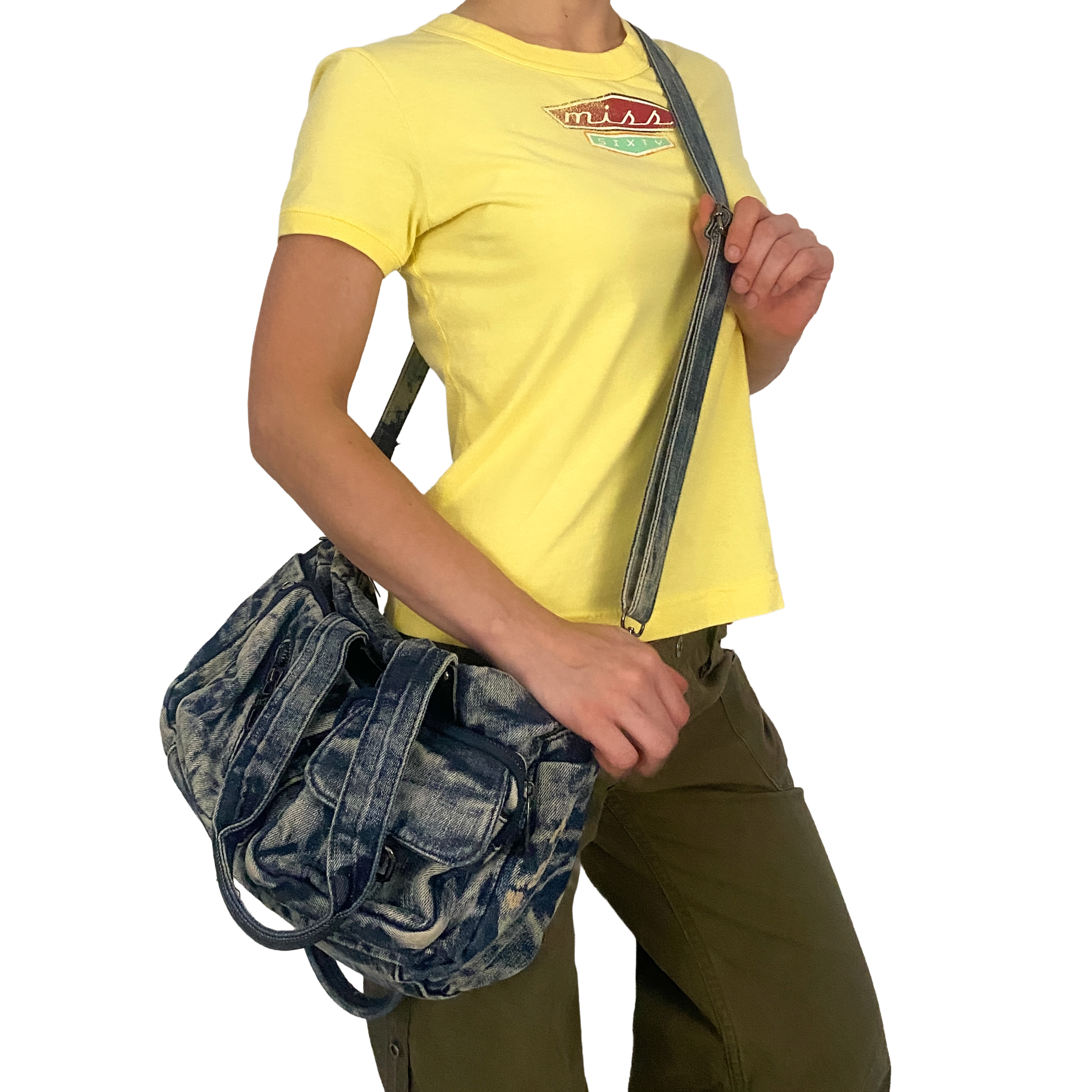 Miss Sixty 2000s Large Denim Bag