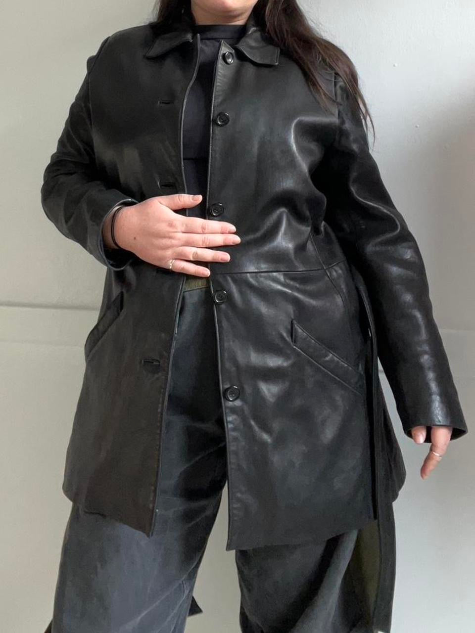 Vintage 90s Genuine Leather Jacket (L)