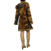 Faux Fur & Leather Jacket (M)