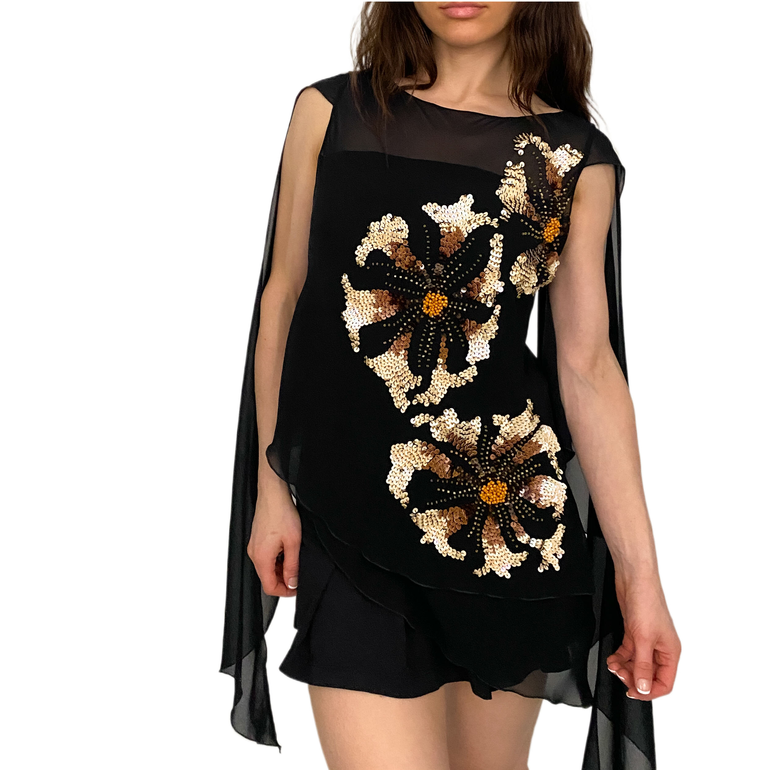 Noir Embellished Whimsy Top (M)