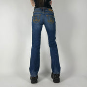 00s Contrast Stitch Bootcut Jeans (S)