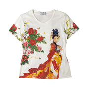 P&N Beaded Graphic Art Print Tee (M-L)
