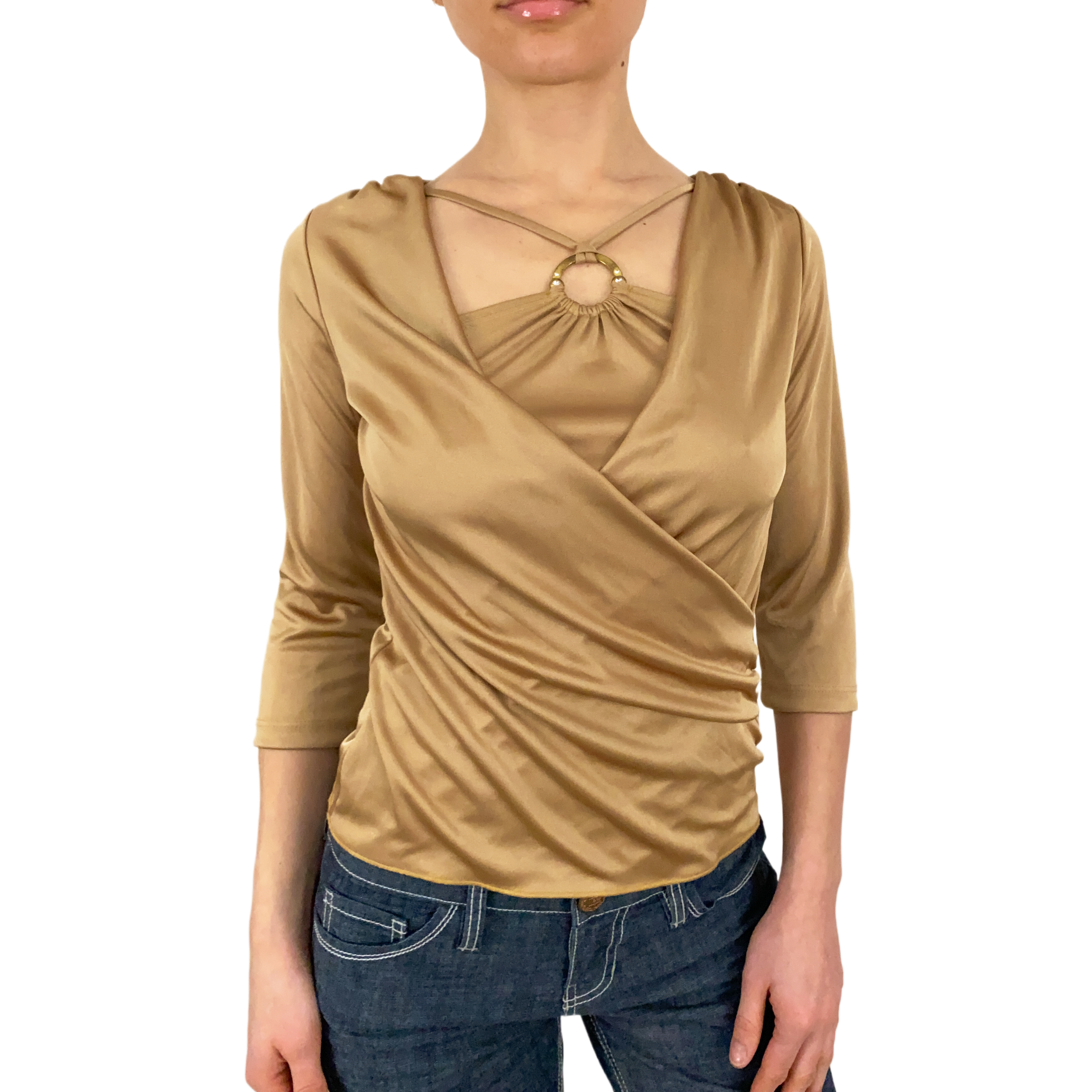 Gold Slinky Party Top (S)