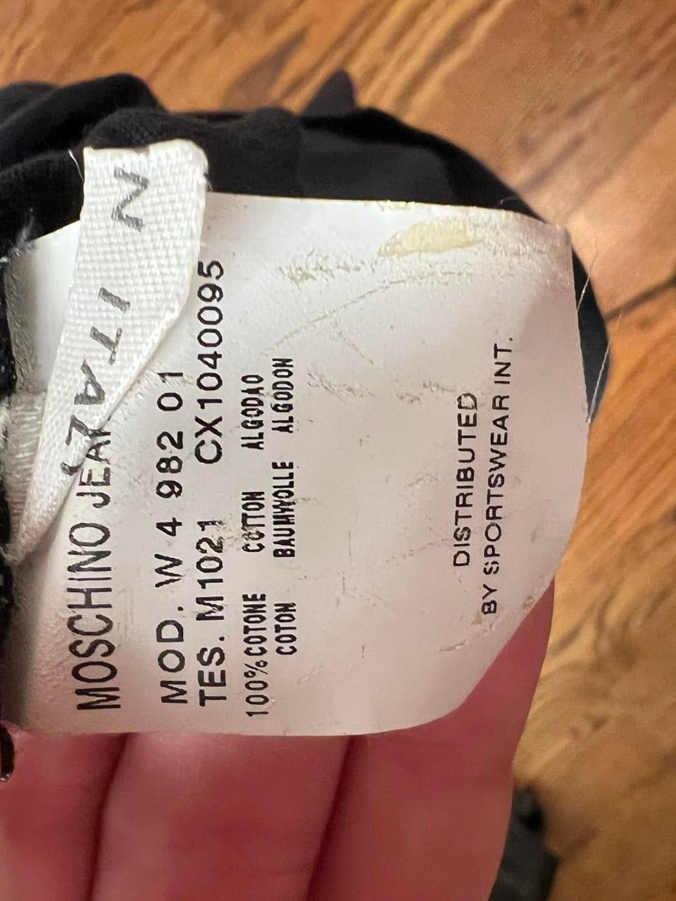 Vintage Y2K Moschino Jeans off-the-shoulder top (S/M)