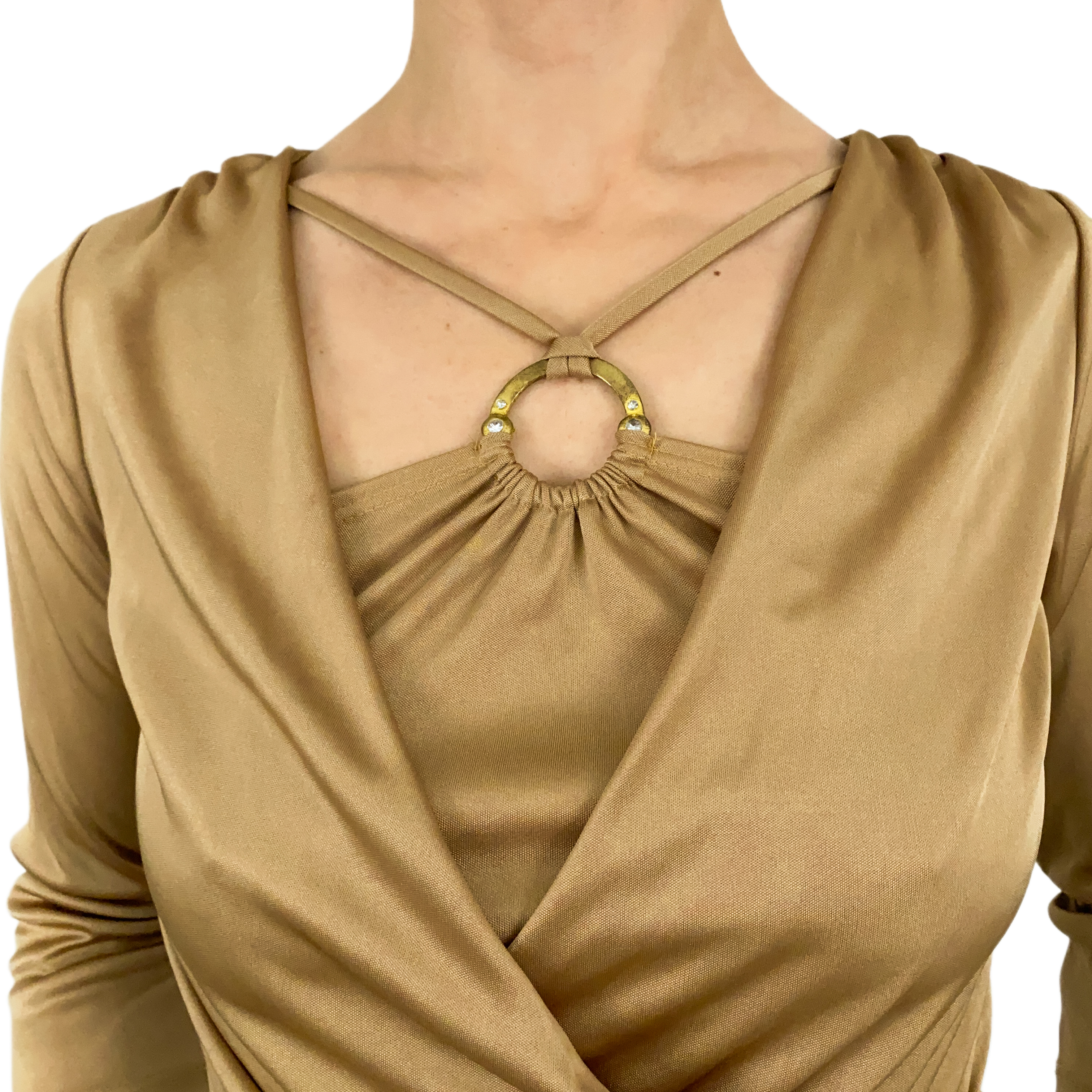 Gold Slinky Party Top (S)