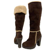Baby Phat Brown Shearling Tall Boots (8.5)