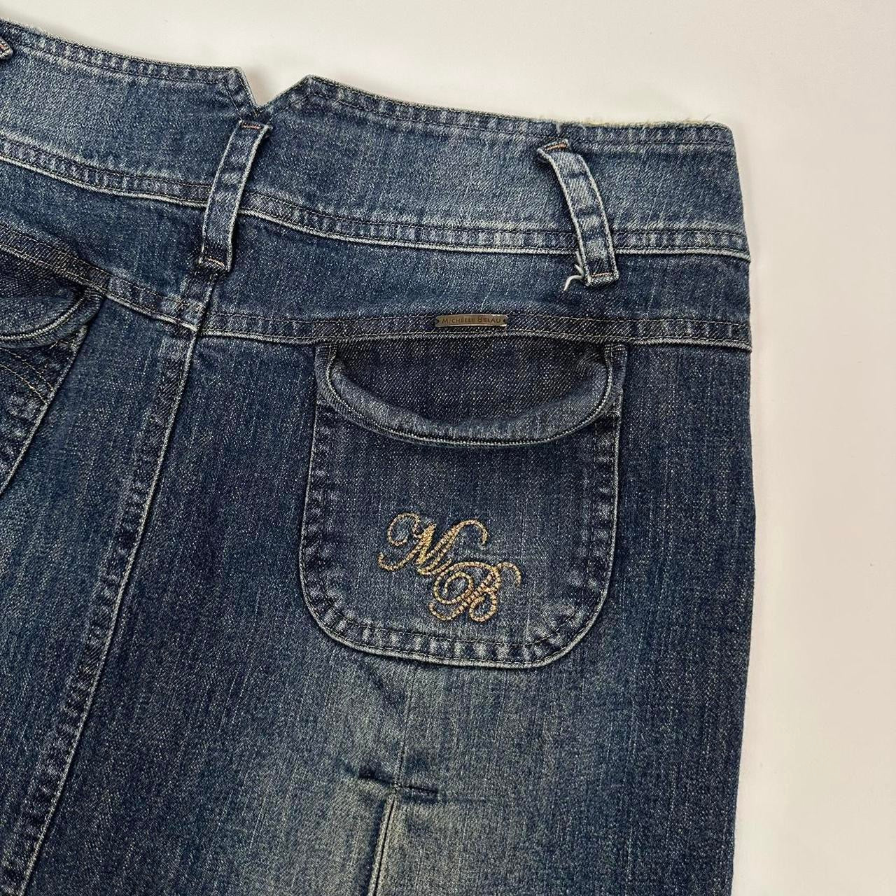 Euro Y2K Denim Mini Skirt (S)