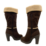 Baby Phat Brown Shearling Tall Boots (8.5)
