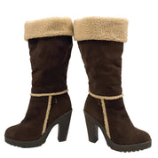 Baby Phat Brown Shearling Tall Boots (8.5)