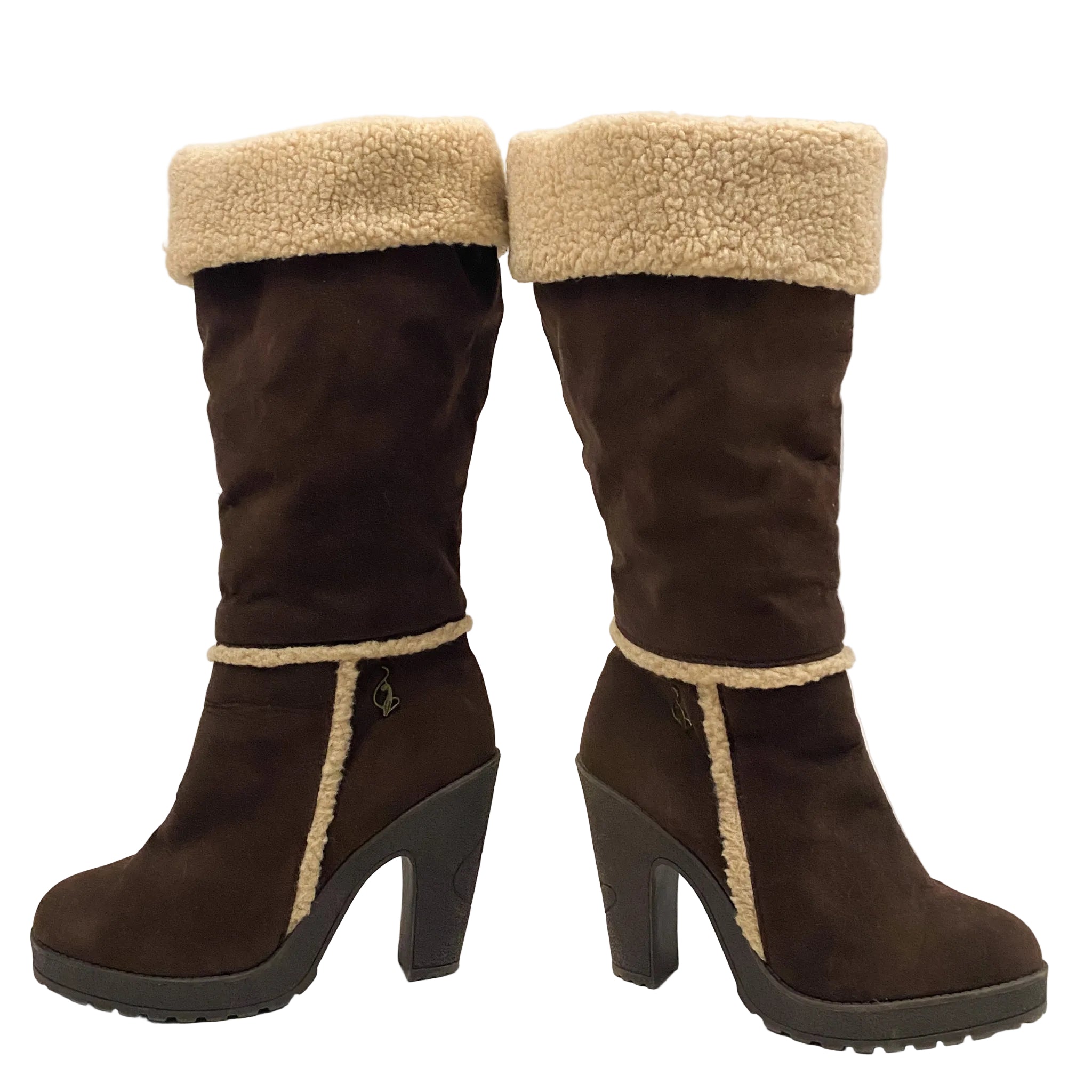 Baby Phat Brown Shearling Tall Boots (8.5)