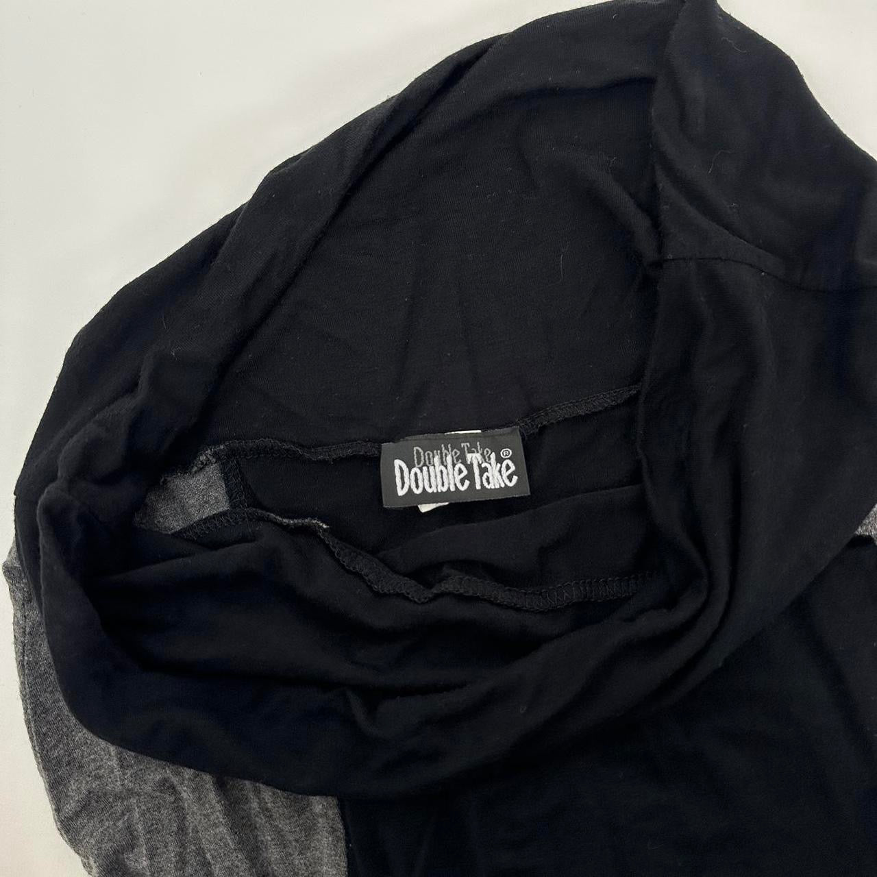 Y2K Black & Grey Maxi Skirt (L)