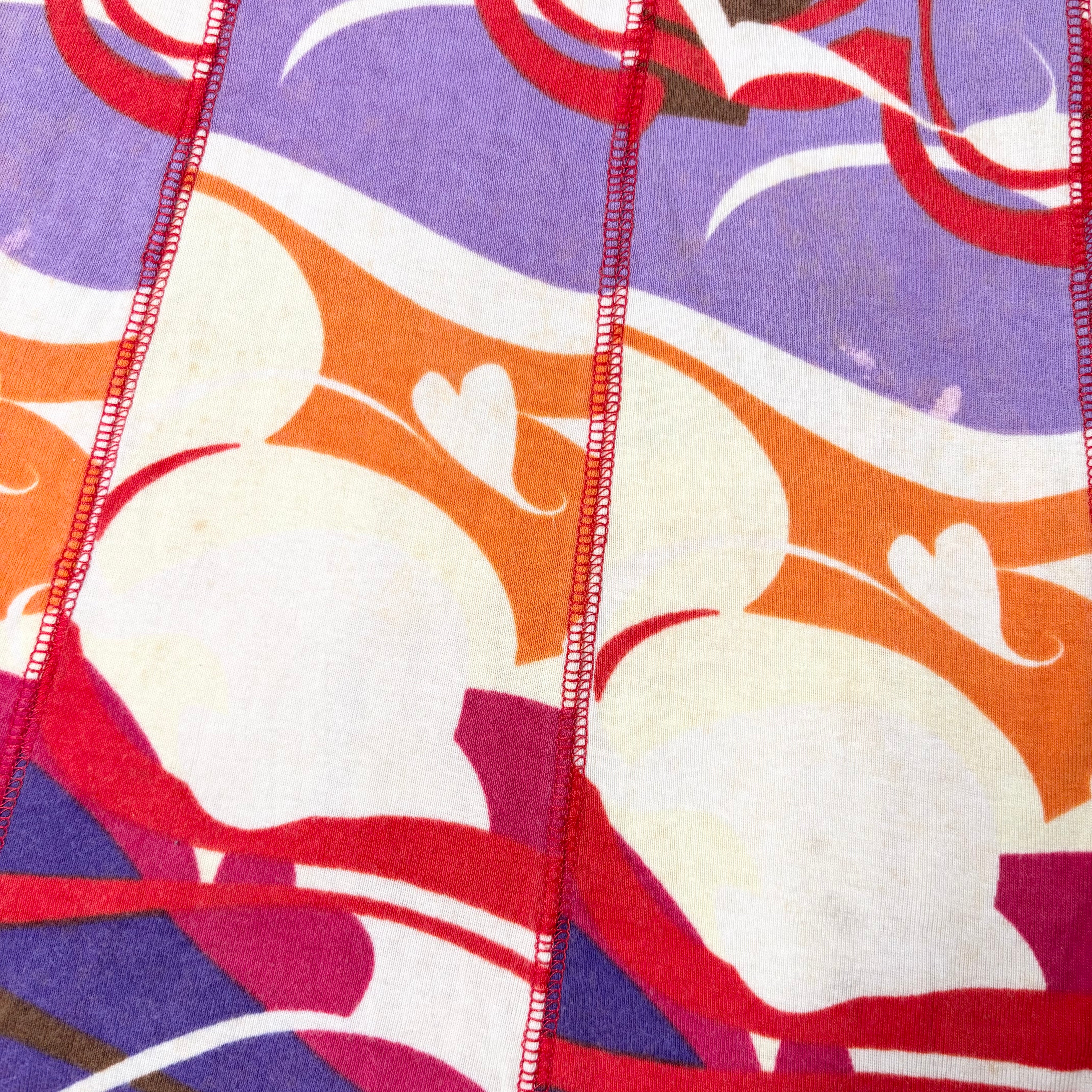 Hayes Rare Graphic Euro Babydoll Mini Dress (S)