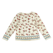 90's Cherry & Strawberry Print Cardigan (L)