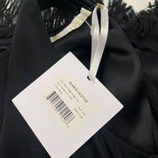 Silk Split Back Fringe Top (XS/S)