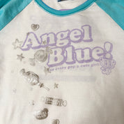 Angel Blue Raglan Long Sleeve (XS)