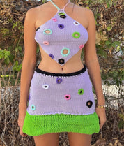 Hole Cut Set Lavender (XS-2XL)
