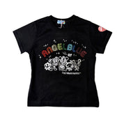 Deadstock Angel Blue bedazzled Tee (XS)