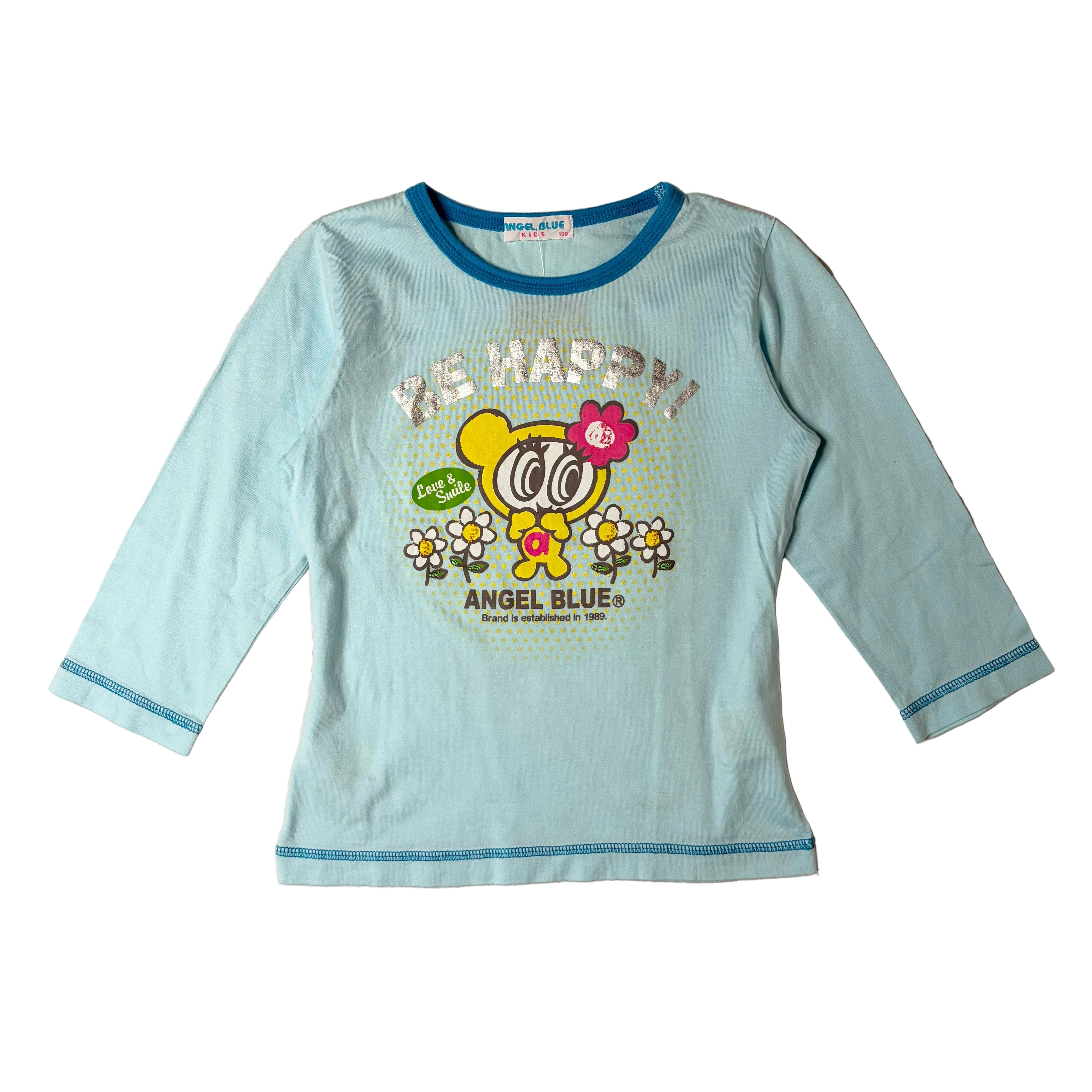Angel Blue Graphic Half Sleeve (XS) – Holy Thrift