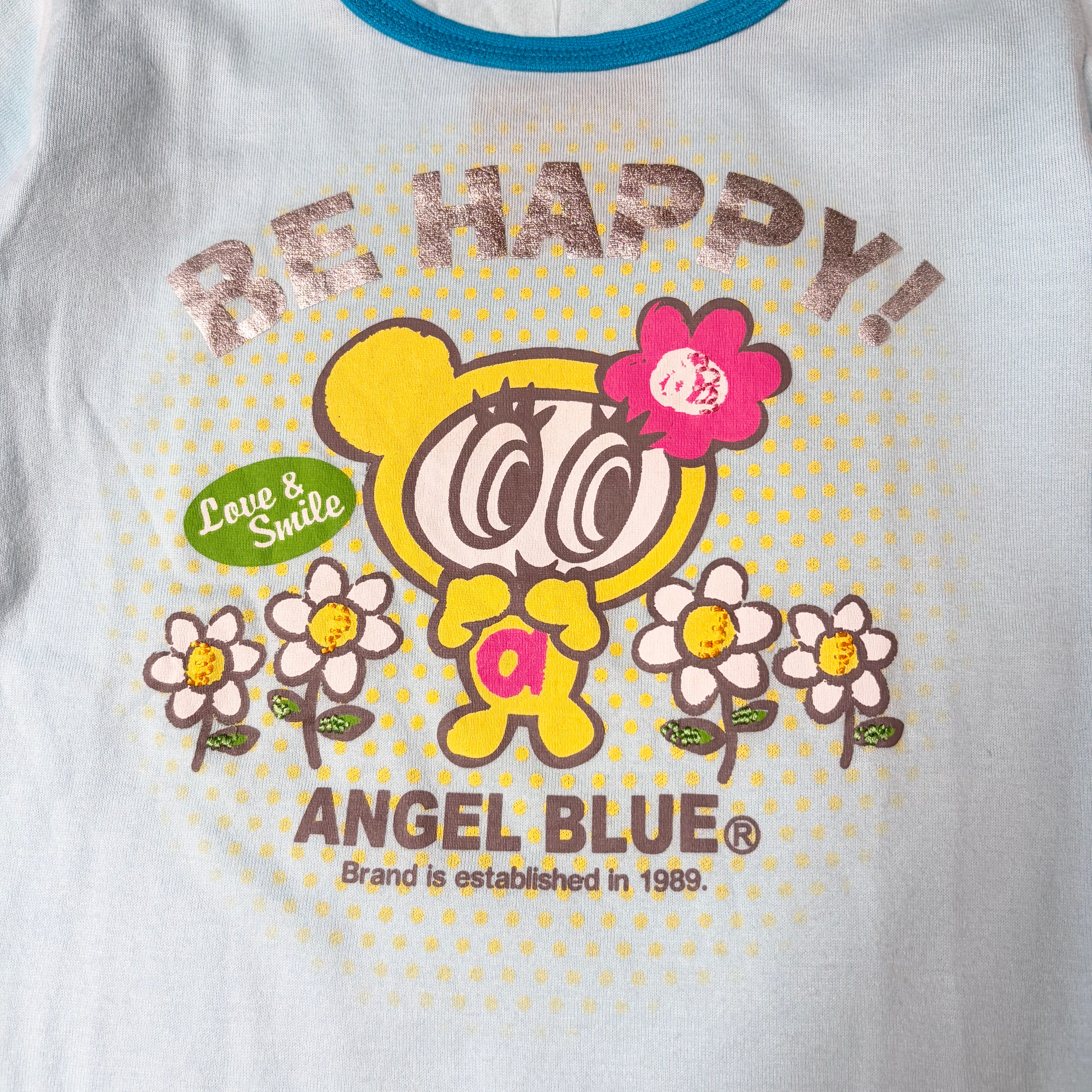 Angel Blue Graphic Half Sleeve (XS) – Holy Thrift