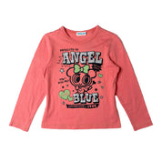 Angel Blue Pink Graphic Long Sleeve (XS)