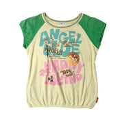 Angel Blue "Happy Island" Raglan Sleeve Tee (S-M)